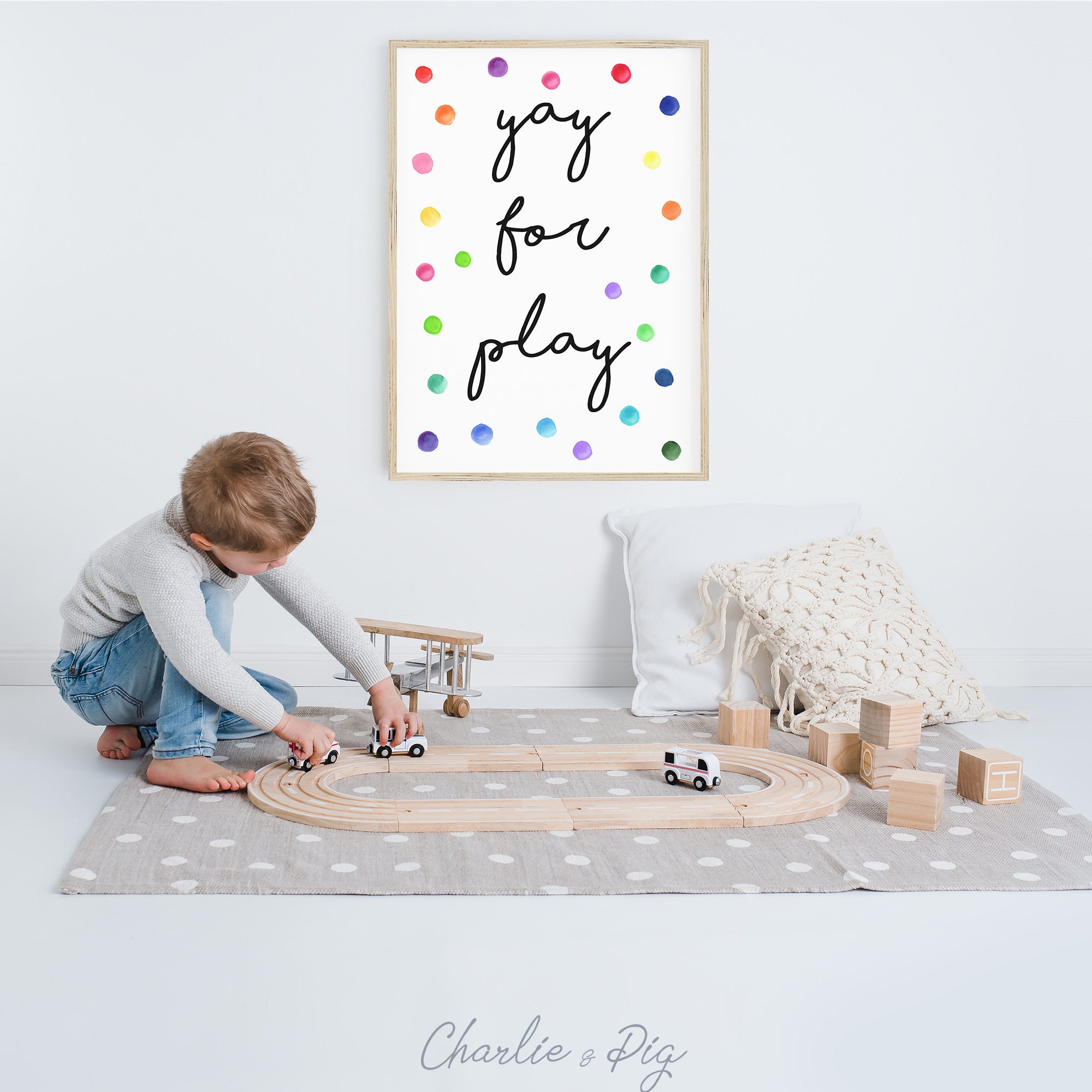 Kids Playroom Wall Decor watercolor Printable Wall Art - Etsy