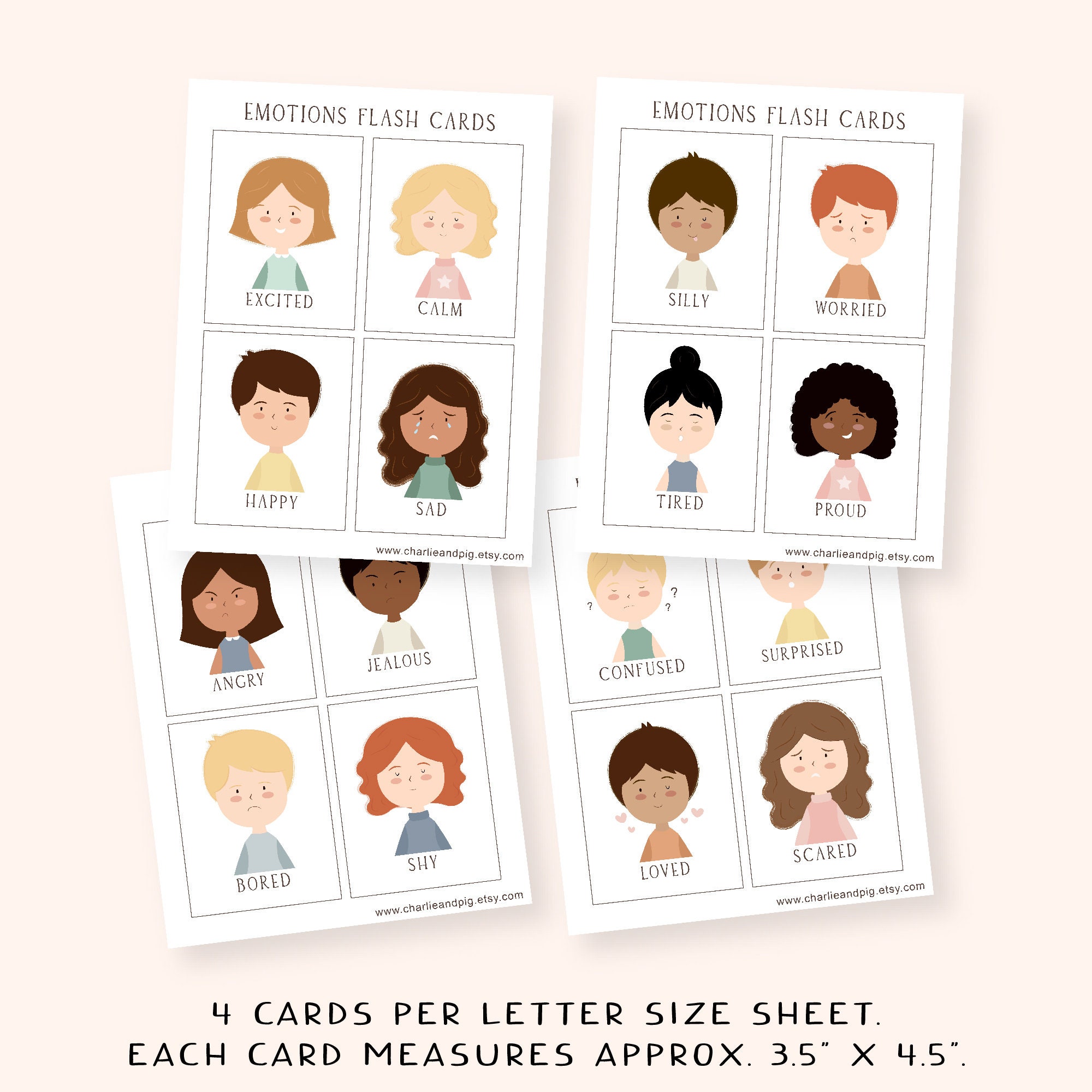 Calming Corner Kit, Set of 15 Posters and Emotion Flashcards ...