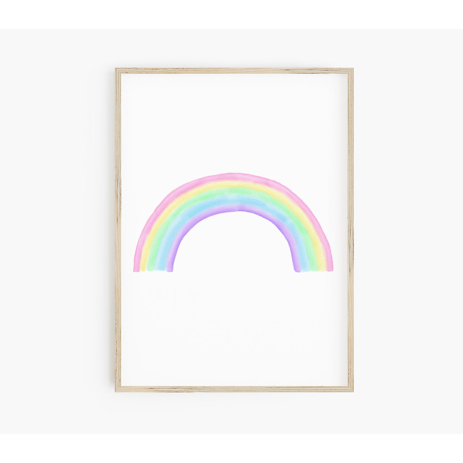 Pastel Rainbow Print Instant Download Girls Room Printable - Etsy
