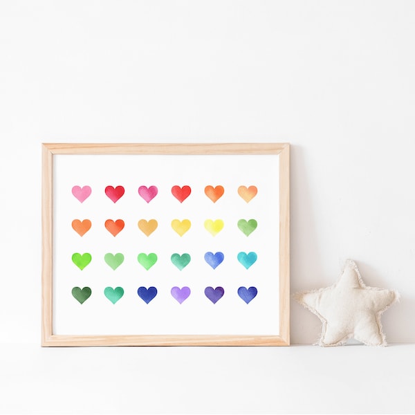 Rainbow Print - Etsy