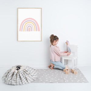 Girls Rainbow Printable - Instant Download, Vertical Rainbow Print ...