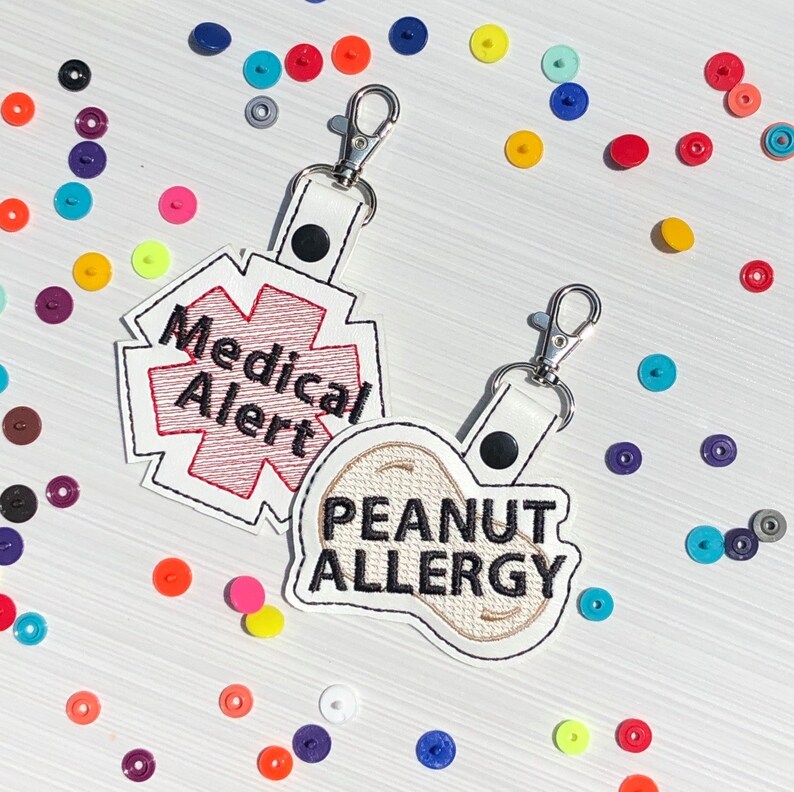 Fire Ant Allergy /& Medical Alert Tag Gift Set Kidoosh Allergy Key chain gift set Backpack Tag Alert Medical ID Bag Tag Medical Alert
