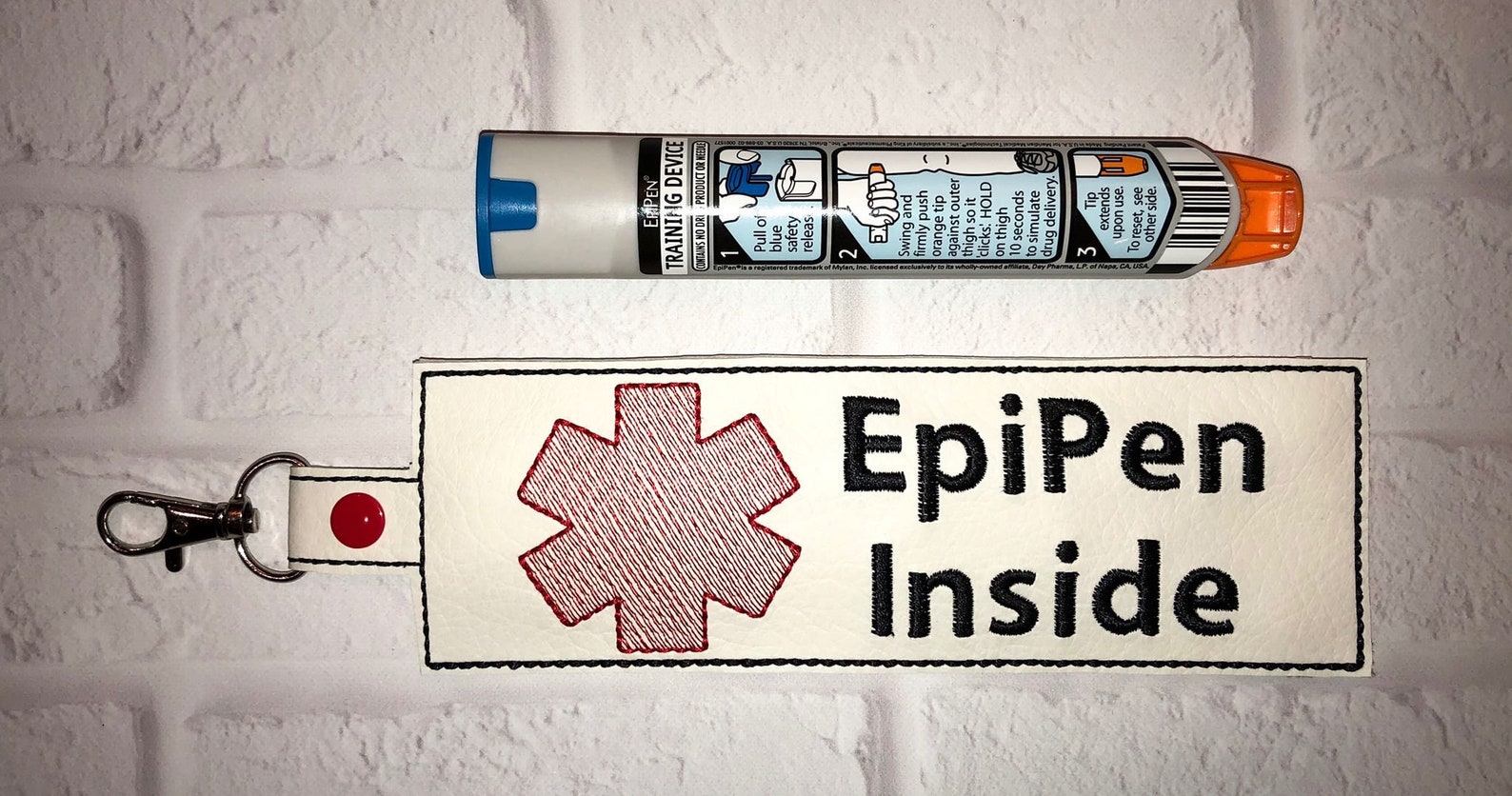 Pork Allergy Key chain Pork Allergies Backpack Tag Allergy Etsy