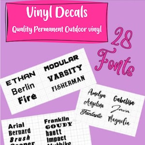 Name/Word/Label Decal