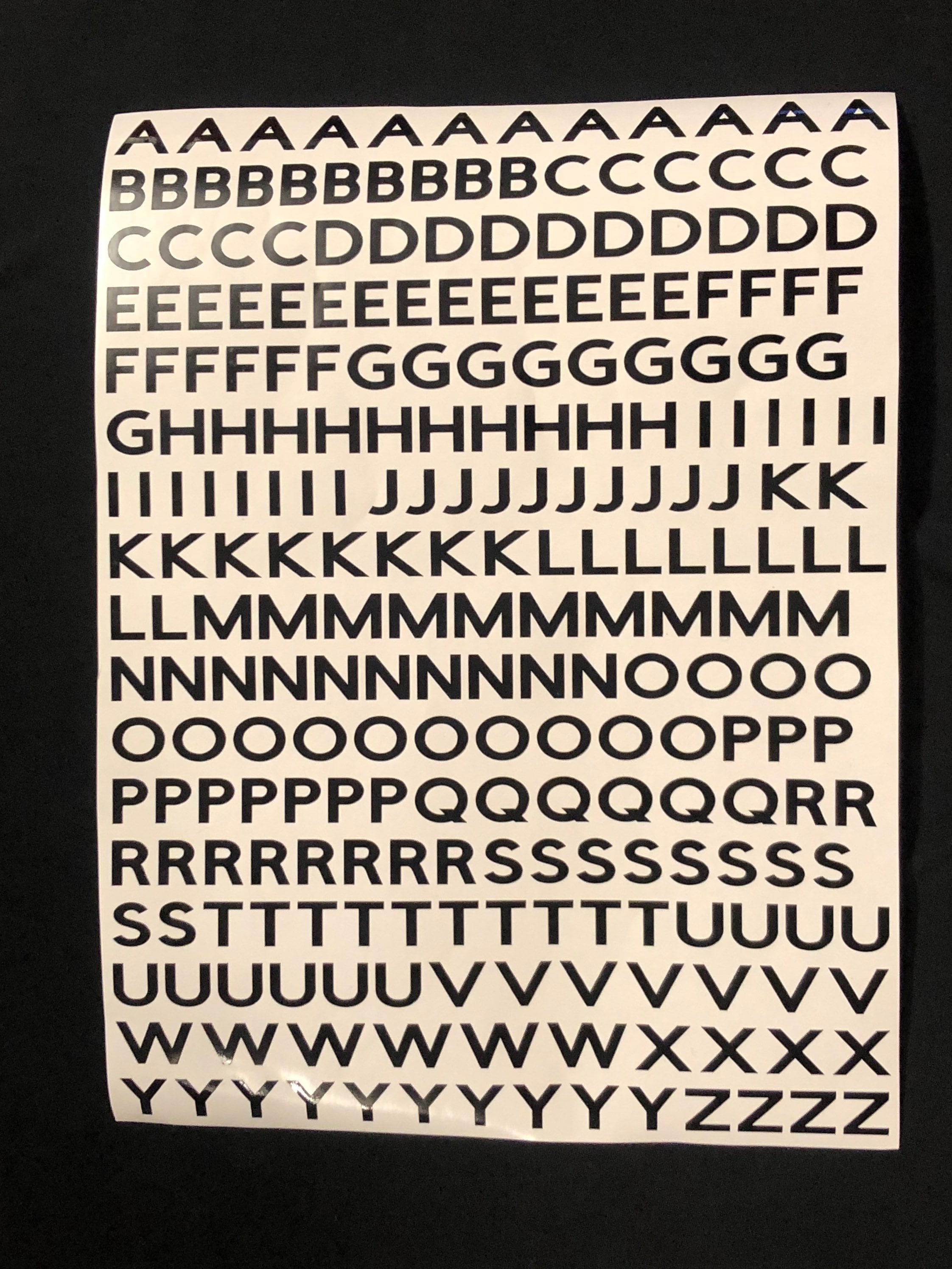 ABC Stickers - Basic Font - Etsy