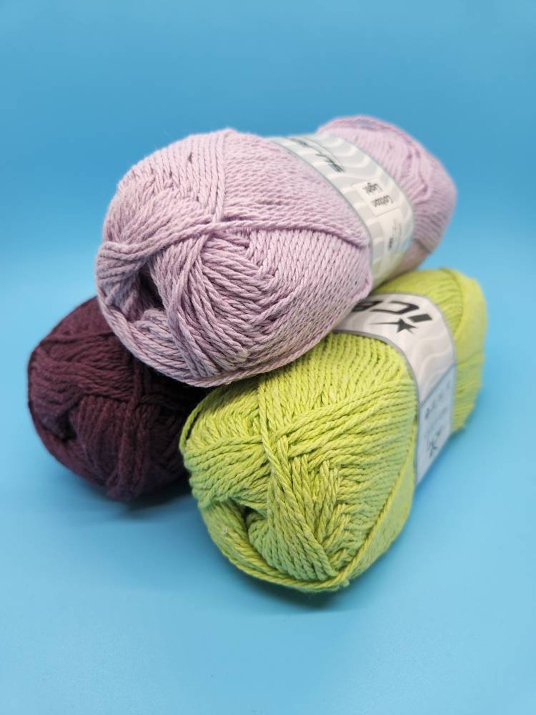 Ice Yarn Cotton Yarn 100 Cotton Yarn Cotton Light Etsy