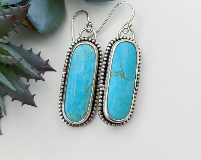 Featured listing image: Kingman Turquoise Sterling Silver Earrings