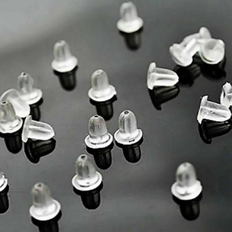 Silicone Earring Backs For Studs Clear Soft Earring Backings - Temu