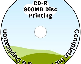 1-1000 Personalised Printed 900MB 100min MultiSpeed CD-R Disc Printing Lot Discs