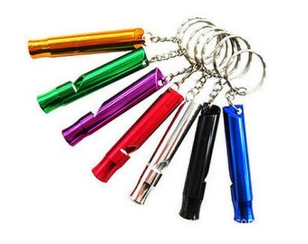 Personalised Metal Mini Whistle 71mm x 9mm Emergency Hiking Survival Whistles