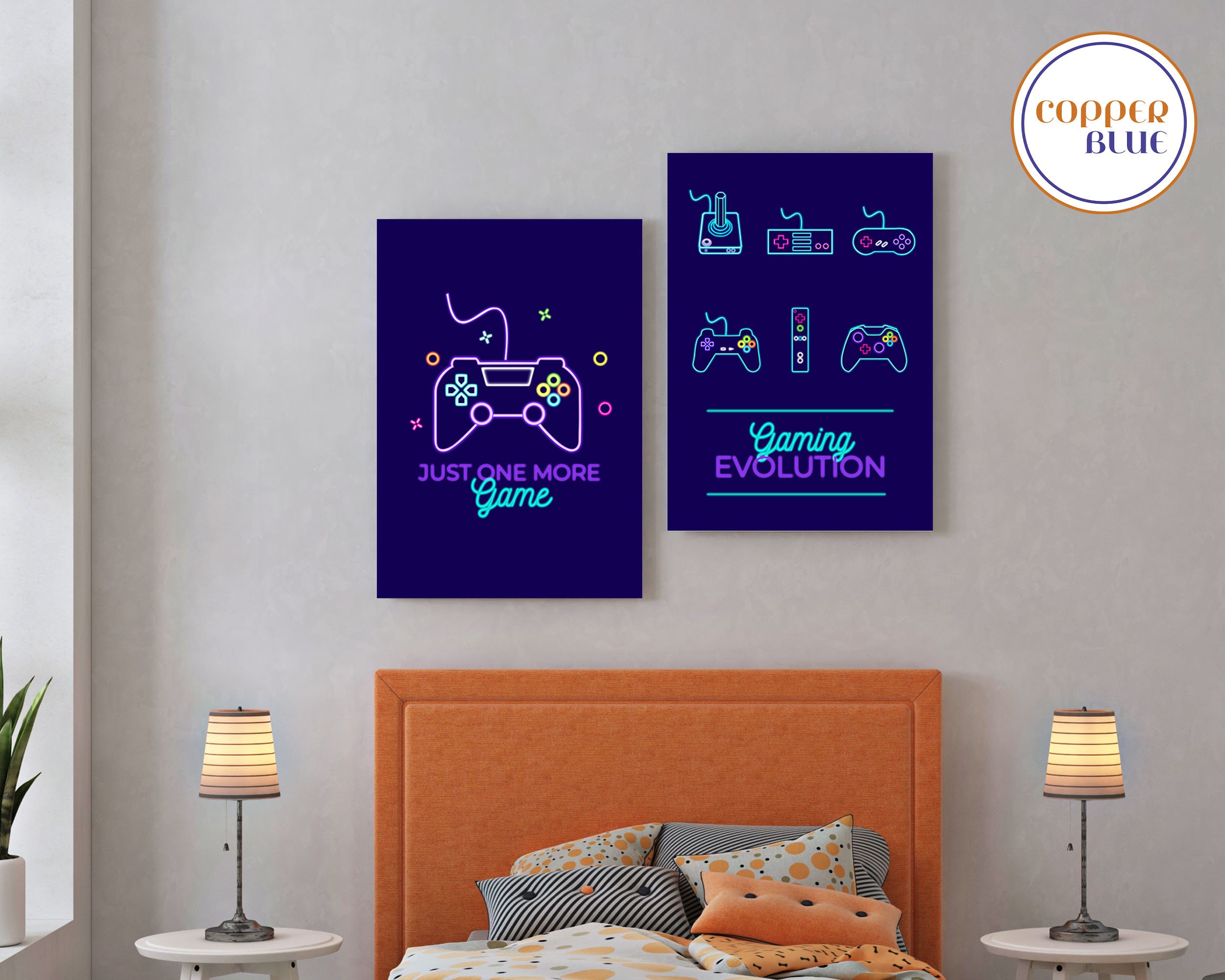 Gaming Artwork Video Games Room Wall Art Just One More Game Print