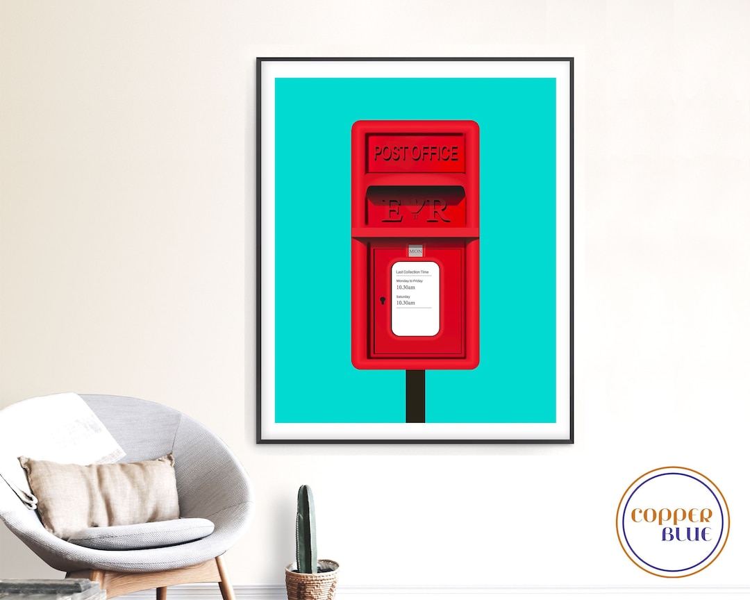 Buy Traditional and Iconically British Postbox Red Square Post Box ...