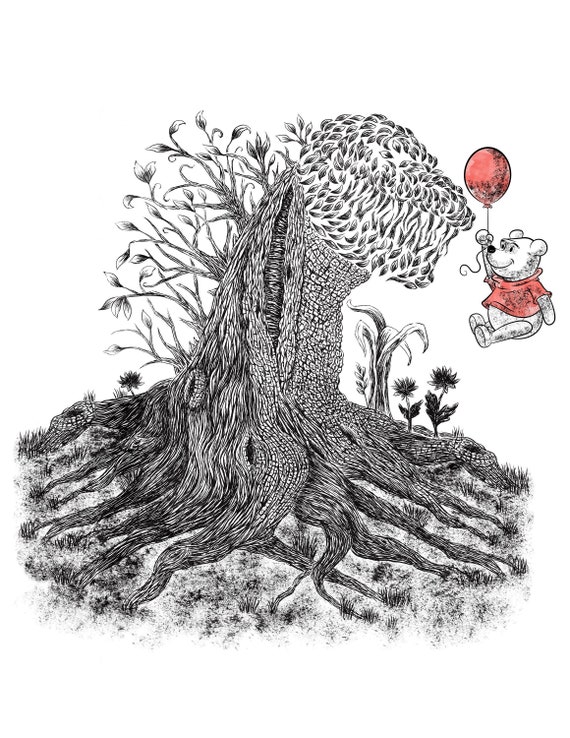 Shin Godzilla Tree And Pooh Bear Or Shinnie The Pooh Etsy