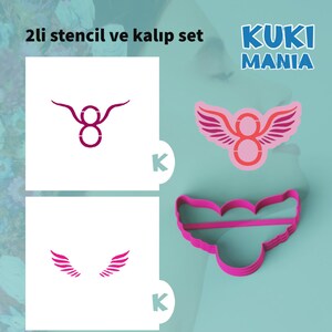 8 march stencils and cookie cutter