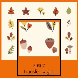 carta trasferibile senza acqua l argilla polimerica l autunno l stk15