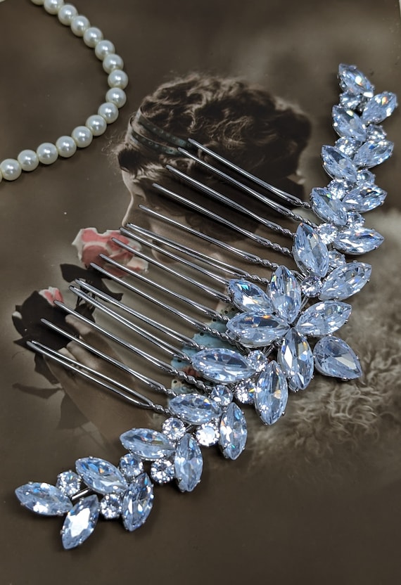 Maria Vintage Style Crystal Bridal Hair Comb - Etsy display picture 1