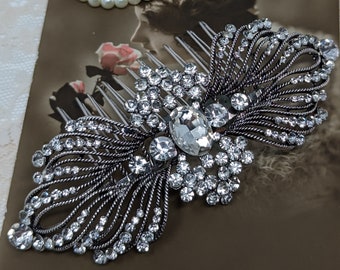 Vivienne Art Deco style vintage cristal style victorien peigne de mariée mariage des années 1920