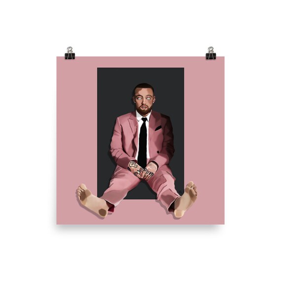 Mac Miller Swimming Pink Etsy