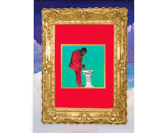kanye west my beautiful dark twisted fantasy poster