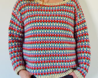 Granny Rocks jumper - Digital PDF crochet pattern
