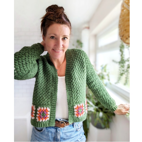 Lowrider cardigan pattern - Digital PDF crochet pattern