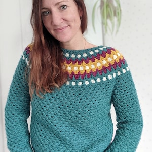 Faraway Jumper Crochet Pattern PDF Sweater