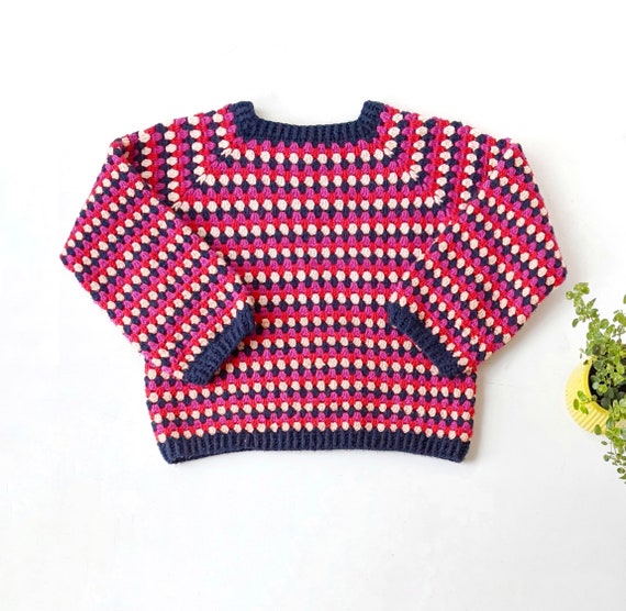 Granny Go Round Jumper - Digital PDF crochet pattern