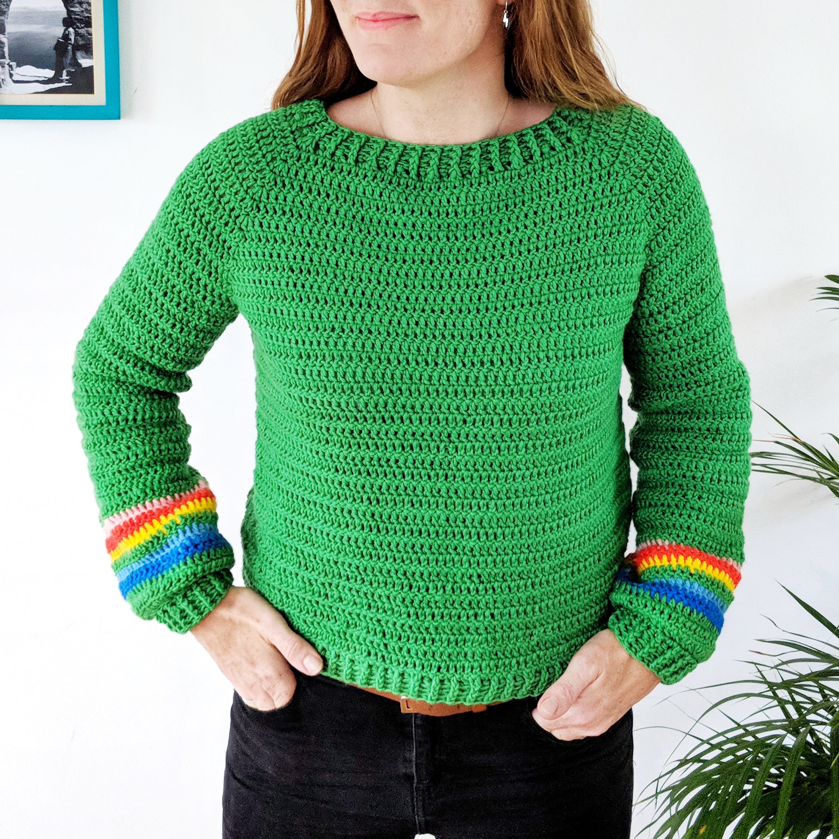 cloud pattern jumper
