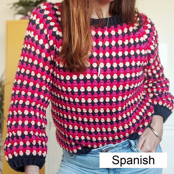 granny stripe jumper pattern