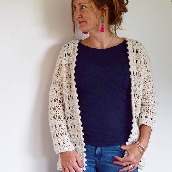 Macrame Cardigan Digital PDF Crochet 