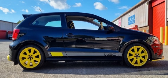 VW Polo WRC Edition Stripe Kit Stickers stickers Grijs Blauw