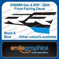 BMW S1000RR Fairing Sticker Gen4 Gen 4 2019 - 2023 Front Nose Fender Headlight Sitcker Decal