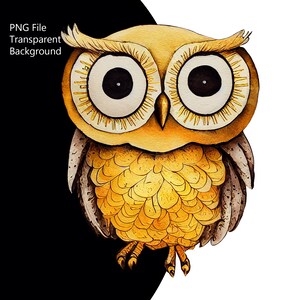 Funny owl digital art download. Owl clipart instant download. Owl print, owl png, owl sublimation, cute owl printable