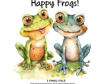 PNG Frog, Funny Animal Clipart, Printable Art