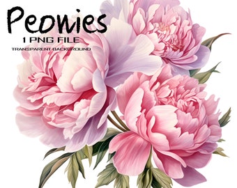Flower Clipart | Beautiful Peony PNG