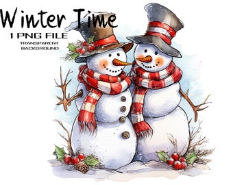 Cute Snowman PNG Clipart For Christmas Time