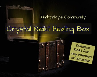 Community Reiki Healing Box, Distant Crystal Reiki Healing for Any Intention or Situation, Everyday Energy Healing for One to Four Weeks