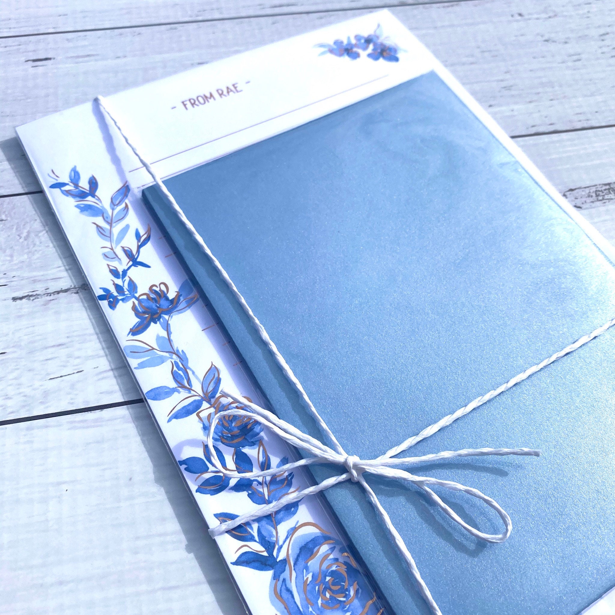 Custom Stationery Luxury Letter Writing Set Rose Writing Etsy