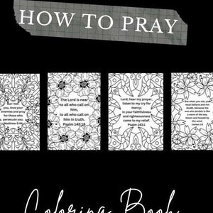 How to Pray Printable Prayer Coloring Book with Scriptures KJV