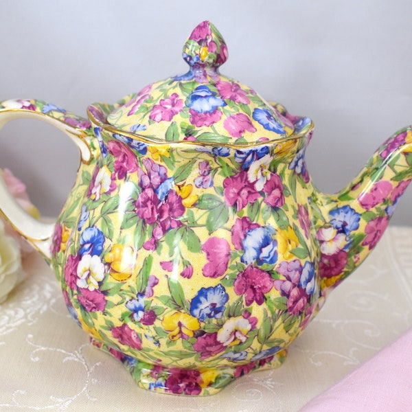 Chintz Teapot Etsy