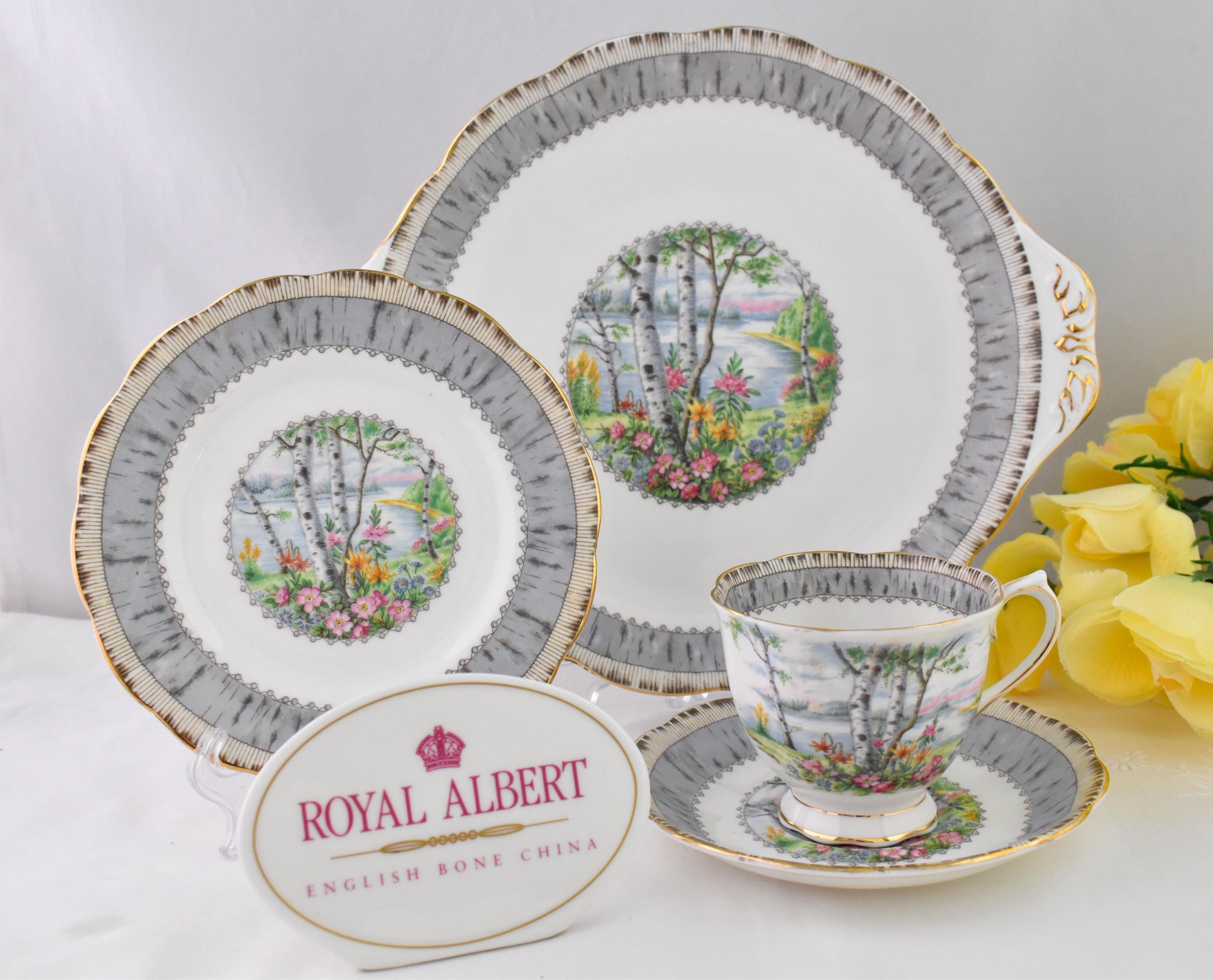 Royal Albert Silver Birch - Etsy