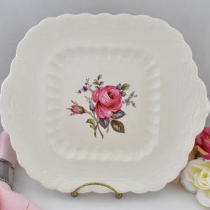 Vintage Spode Billingsley Rose Cake Dessert Plate