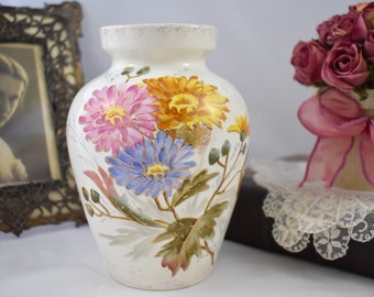 Franz Anton Mehlem Bonn Rhein Hand Painted German Vase