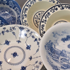 Serving Bowls - Blue & White Vintage China