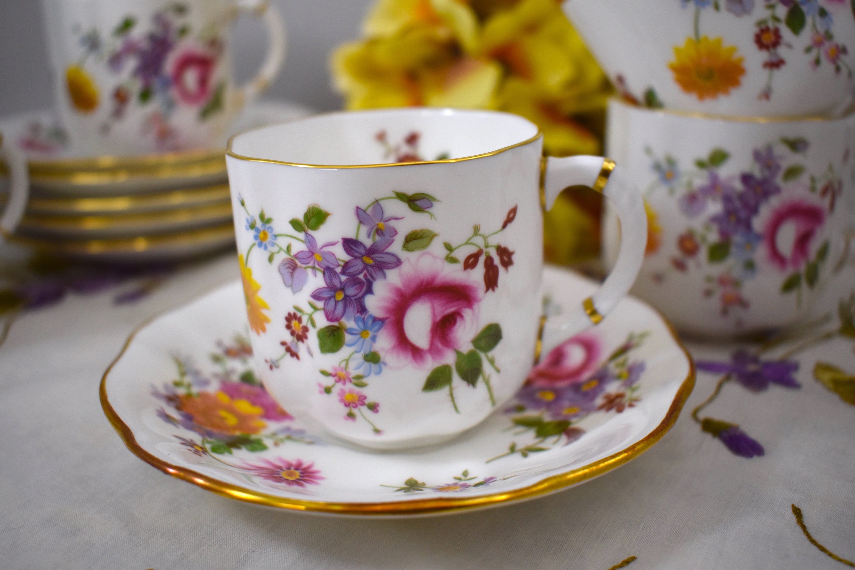 Royal Crown Derby】Derby Posies カップ&ソーサー