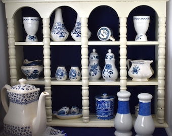 Salt and Pepper Shakers - Blue & White - Choice