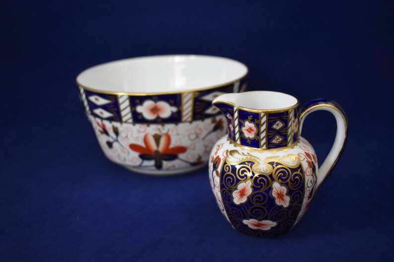 Royal Crown Derby Traditional Imari Carafe - shops Waste Bowl or Creamer