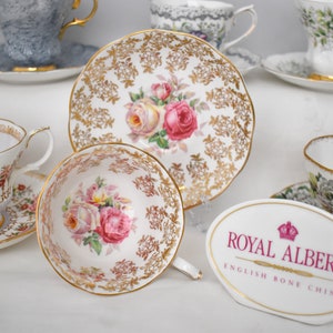 Royal Albert Tea Cups Choice Three Roses Avon