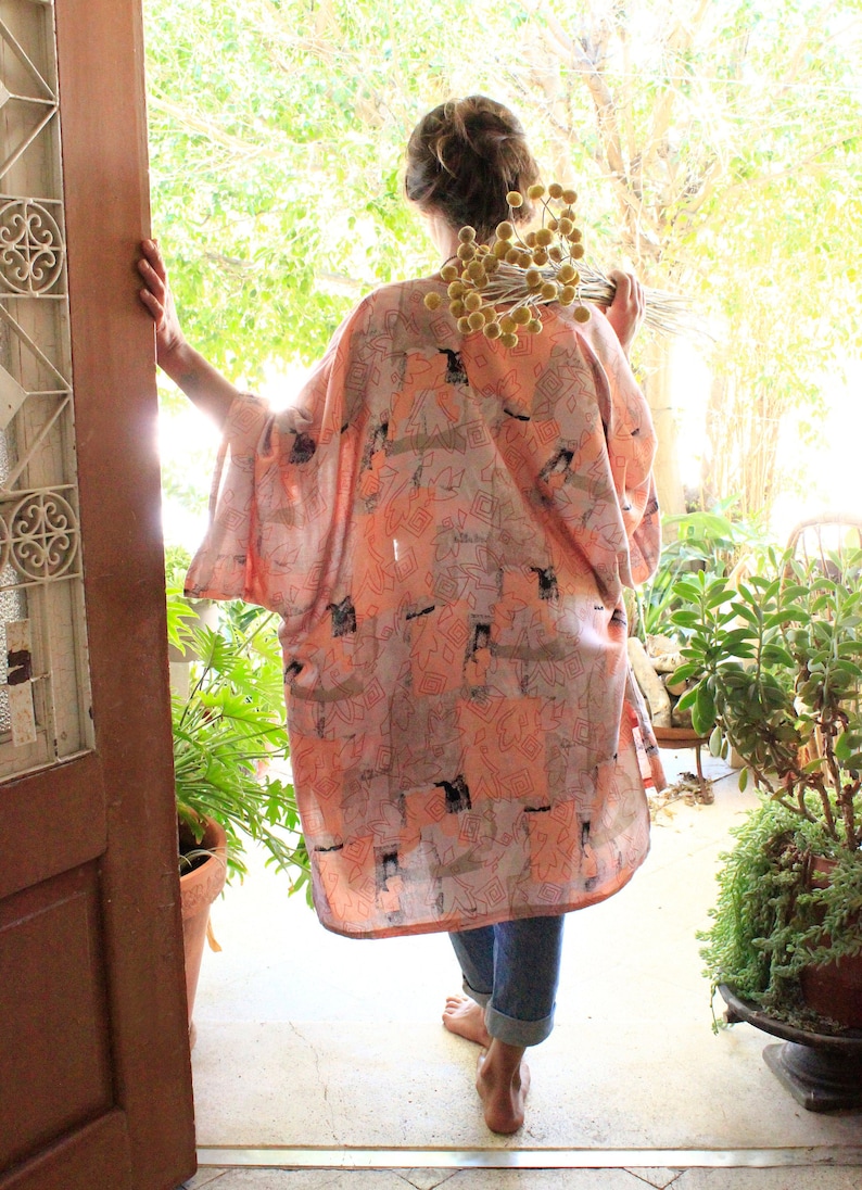 Caftan avec poches Kimono femmes Veste kimono souple image 1
