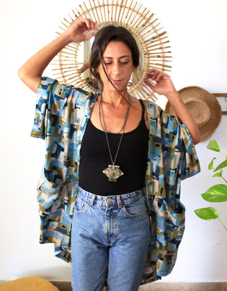 Kimono Coverup Cover up Cotton Kimono Kimono Robe Kimono Cardigan Etsy
